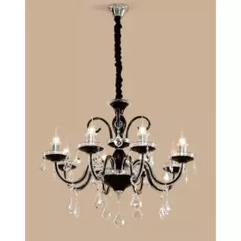 Люстра CL352181 "Марена" 8x60W E14 черный 75x75x85 см