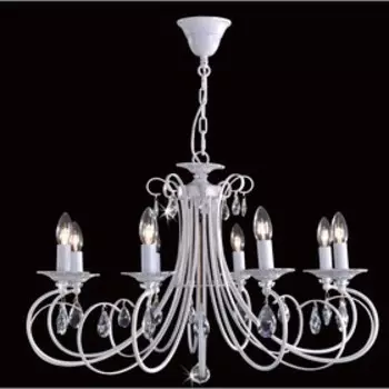 Люстра CL410182 «Джесси» 8x60W E14 белый 75x75x60 см