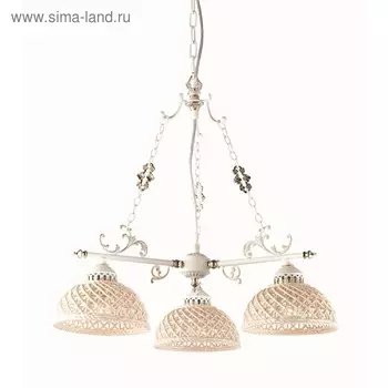 Люстра CL415131 "Трензадо" 3x75W E27 белый 61x61x60 см
