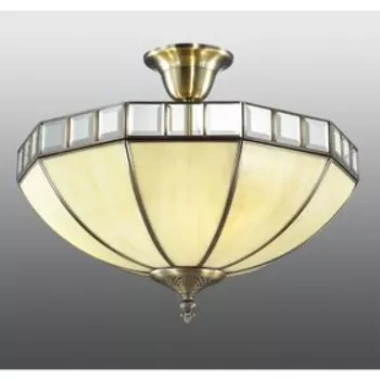 Люстра CL440141 «Шербург-1», 3x75W E27, бежевый/прозрачный 46x46x26 см