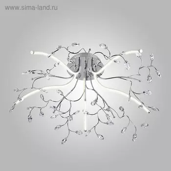 Люстра Claudia 36Вт LED хром 70x70x35см