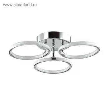 Люстра CLOVER 3x48Вт 4000К LED хром