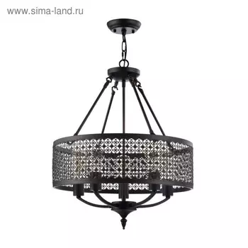 Люстра Conte, 5x60Вт E27, цвет коричневый