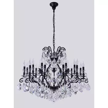 Люстра Crystal Lux, Magnifico 2310/319, E14, 19х60 Вт, 78х100х100 см, цвет чёрный