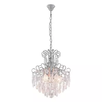 Люстра Crystal Lux, Sevilia 2941/304, E14, 4х60 Вт, 47,2х38,3х38,3 см, цвет белый