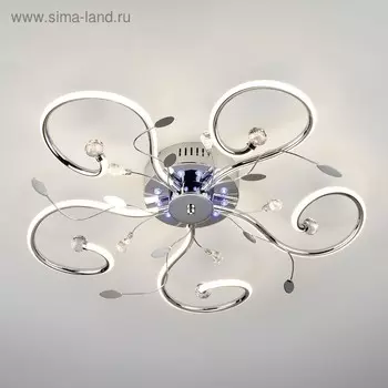 Люстра Curl 55Вт LED 4200К хром