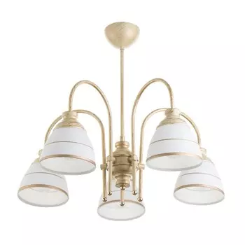 Светильник потолочный BayerLux «Дэфия», люстра 5Е27, 40 Вт, золото, 575740 см