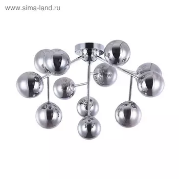 Люстра Dallas 12x28Вт G9, хром 60x60x17,5 см