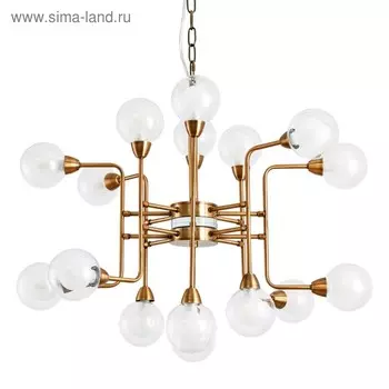 Люстра Dallas, 16x33Вт G9, латунь