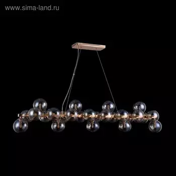 Светильник подвесной Maytoni MOD547PL-25G, 25хG9, 28Вт, 123,5х23,8х133,9 см, цвет золото