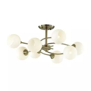 Люстра DANIELLA, E27 8x40Вт, цвет античная бронза, белый