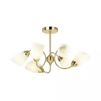 Люстра DARLENE, 6x40Вт E14, цвет золото, IP20