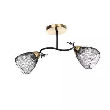 Люстра BayerLux «Дассе», 2хЕ27, 40 Вт, черно-бронзовый, 471524 см