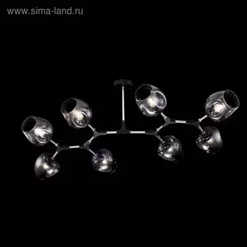 Люстра Desi, 8x60Вт E27, цвет чёрный