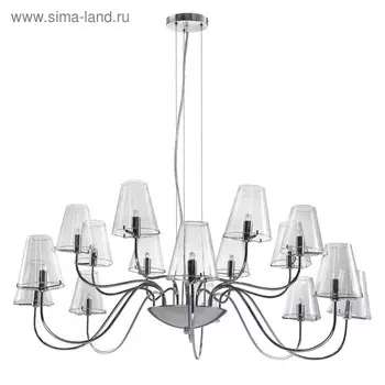 Люстра DIAFANO 16х40Вт G9 хром 100x140см