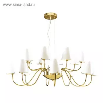 Люстра DIAFANO 16х40Вт G9 золото, белый 100x140см