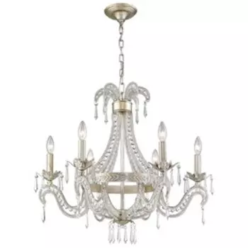 Люстра DIANA 6x40Вт E14 серебро 67x67x55,7см