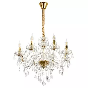 Люстра "Диана" 8хЕ14 40Вт золото 60х60х56-100см BayerLux
