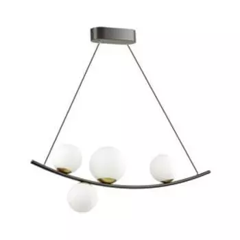 Люстра DINO, 4x40Вт E14, цвет чёрный, IP20