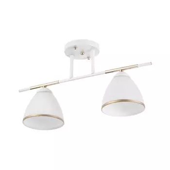 Люстра "Донна" 2хЕ27 40Вт бело-золотой 48х26 см