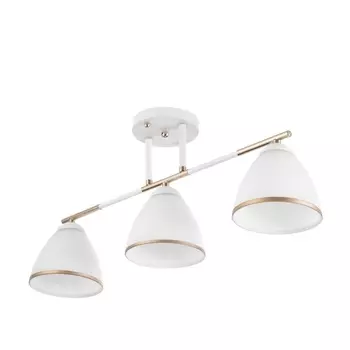 Люстра "Донна" 3хЕ27 40Вт бело-золотой 55х26 см