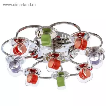 Люстра ЭкономСвет «Дорадус», 9x20Вт G4 хром