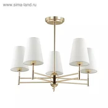 Люстра Doris, 5x40Вт E14, цвет золото