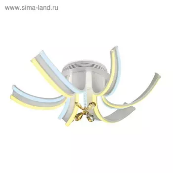 Люстра Ambrella light Double 84Вт LED 3000К, 6400К белый с ПДУ