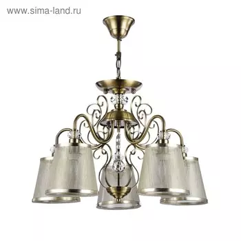 Люстра Driana 5x40Вт E14 античная бронза
