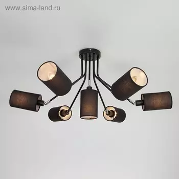 Люстра Duetto 7x40Вт Е14 чёрный 77x77x37см