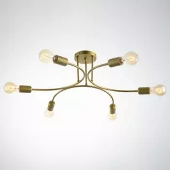 Люстра "Дуглас" 6хЕ27 40Вт золото 70х70х15см