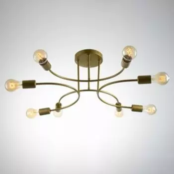 Люстра "Дуглас" 8хЕ27 40Вт золото 85х85х15см BayerLux