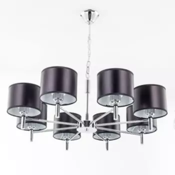 Люстра «Дуглас» 8x75Вт Е27 черная 65x65x150см