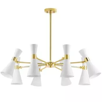 Люстра Dumo, 8x40Вт E14, цвет золото