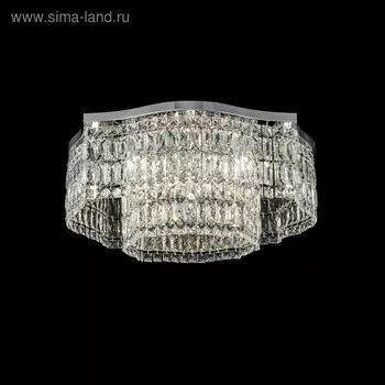 Светильник потолочный Maytoni DIA005CL-10CH, 10хE14, 60Вт, 60х60х25 см, цвет хром