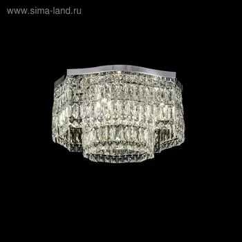 Светильник потолочный Maytoni DIA005CL-06CH, 6хE14, 60Вт, 45х45х25 см, цвет хром