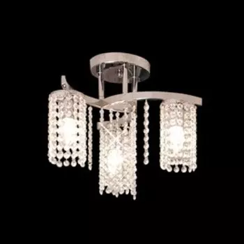 Люстра «Джек», 3x60Вт E14, хром 39x36x21 см