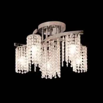 Люстра «Джек» 5x60Вт E14 хром 48,5x47,5x20см