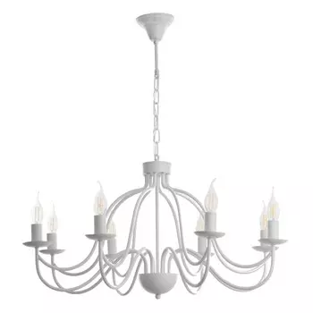 Люстра "Джил" 8xE14 40Вт белый 75х75х42-100 см BayerLux