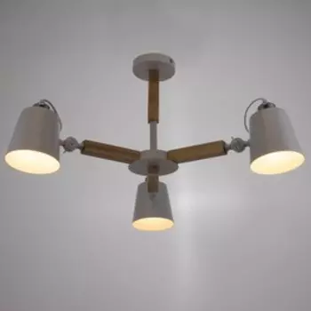 Люстра "Джинет" E27 3х60Вт белый 80х80х30 см BayerLux