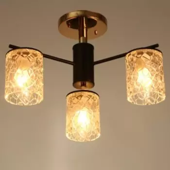 Люстра Джулия 3х40Вт Е27 золото/черный 48х48х31см