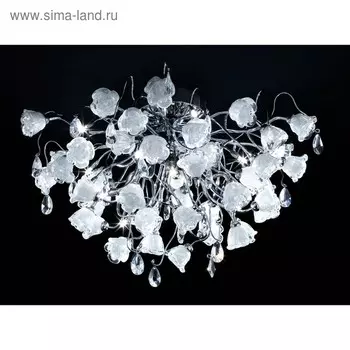 Люстра EL325C151 "Rosa" 12x40W G9 белый 75x75x44 см