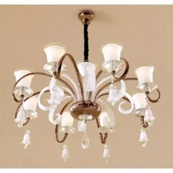 Люстра EL328P081 "Trendi" 8x60W E14 медь 88x88x54 см