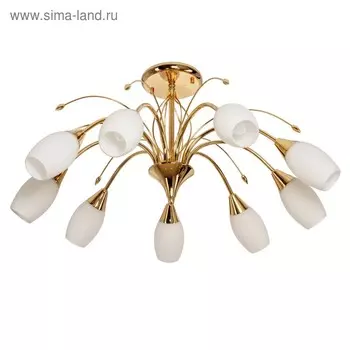 Люстра Elanora 9x40Вт E14 золото 70x70x35см