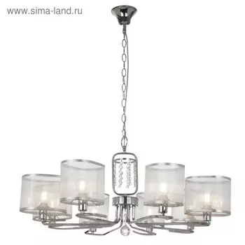 Люстра Elin 8x40Вт E14 хром