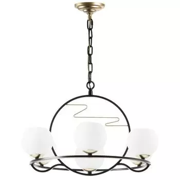 Люстра Enna, 7x40Вт E14, цвет золото, чёрный