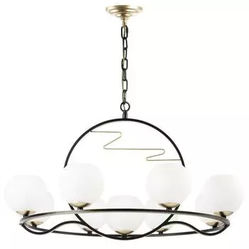 Люстра Enna, 9x40Вт E14, цвет золото, чёрный