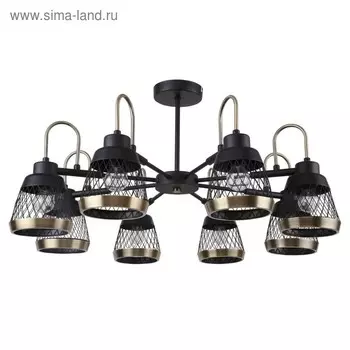 Люстра Entresol, 8x40Вт E14, цвет чёрный