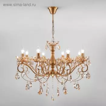 Люстра Escada, 8x60Вт E14, цвет бронза