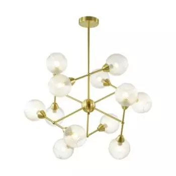 Люстра EVERLY 12x40Вт E14 золото